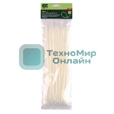 Хомуты Сибртех, 300 x 3,6 мм,пластмассовые,белые,100 шт.