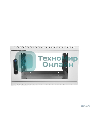 Шкаф настенный ЦМО ШРН-12.650 12U 600x650мм пер.дв.стекл несъемные бок.пан. 50кг серый