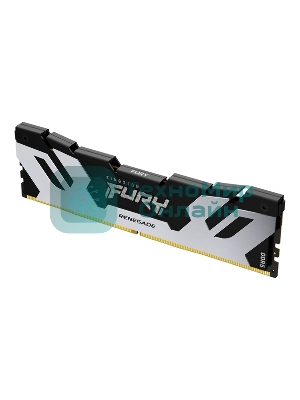 Оперативная память Kingston Fury Renegade, DDR5, 32Gb (1x32GB), 6400MHz, CL32, DIMM, радиатор, серебристый/черный