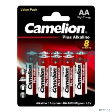 Батарейки Camelion Plus Alkaline BL8 LR6 (LR6-BP5+3, 1.5В) (8 шт. в уп-ке)