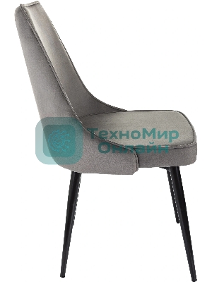 Стул для дома Бюрократ CH-K4 т. серый Holland 18 металл черный на ножках