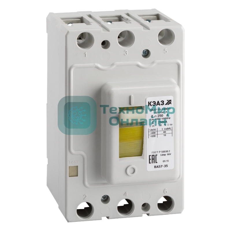 Выключатель автоматический ВА57-35-340010 160А 2000Im 690AC УХЛ3 КЭАЗ 108592