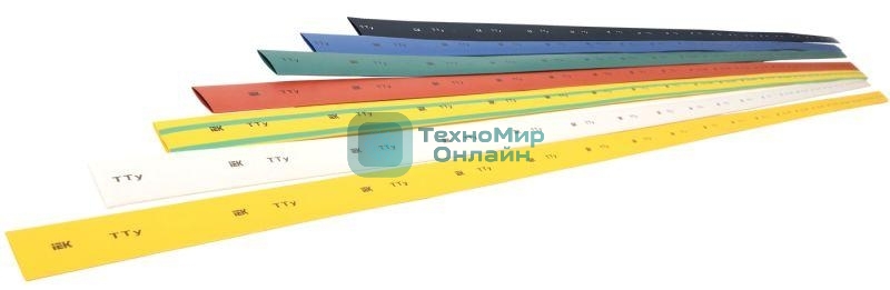 Трубка термоусадочная ТТУ 8/4 черный 1м IEK UDRS-D8-1-K02