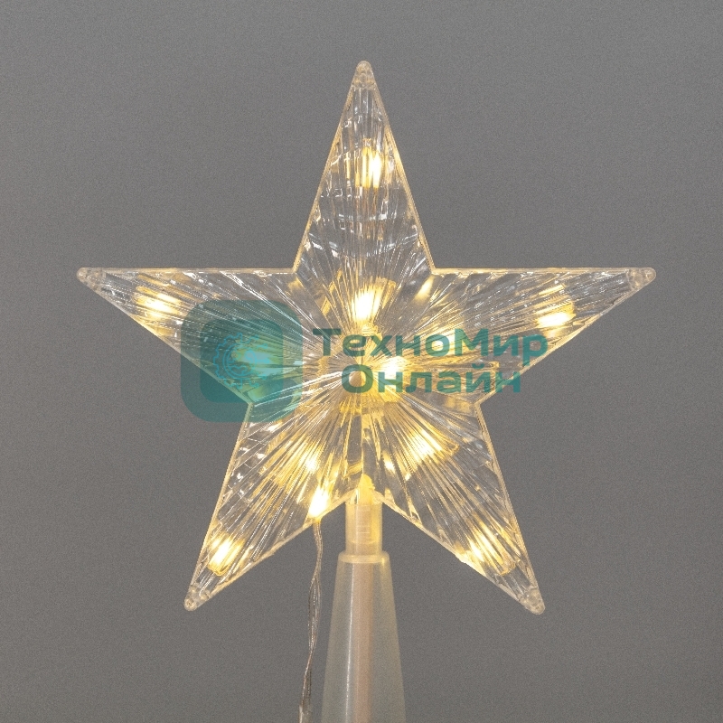 Гирлянда светодиодная Neon-night из росы с макушкой на елку 9 нитей х 2м, 200 LED, эффект водопада, теплый белый, 230В N