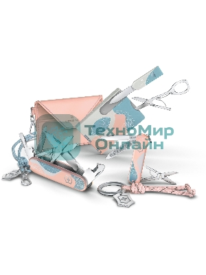 Нож перочинный Victorinox Companion Paris Style (1.3909.E221) 91мм 16функц. розовый с чехлом подар.коробка