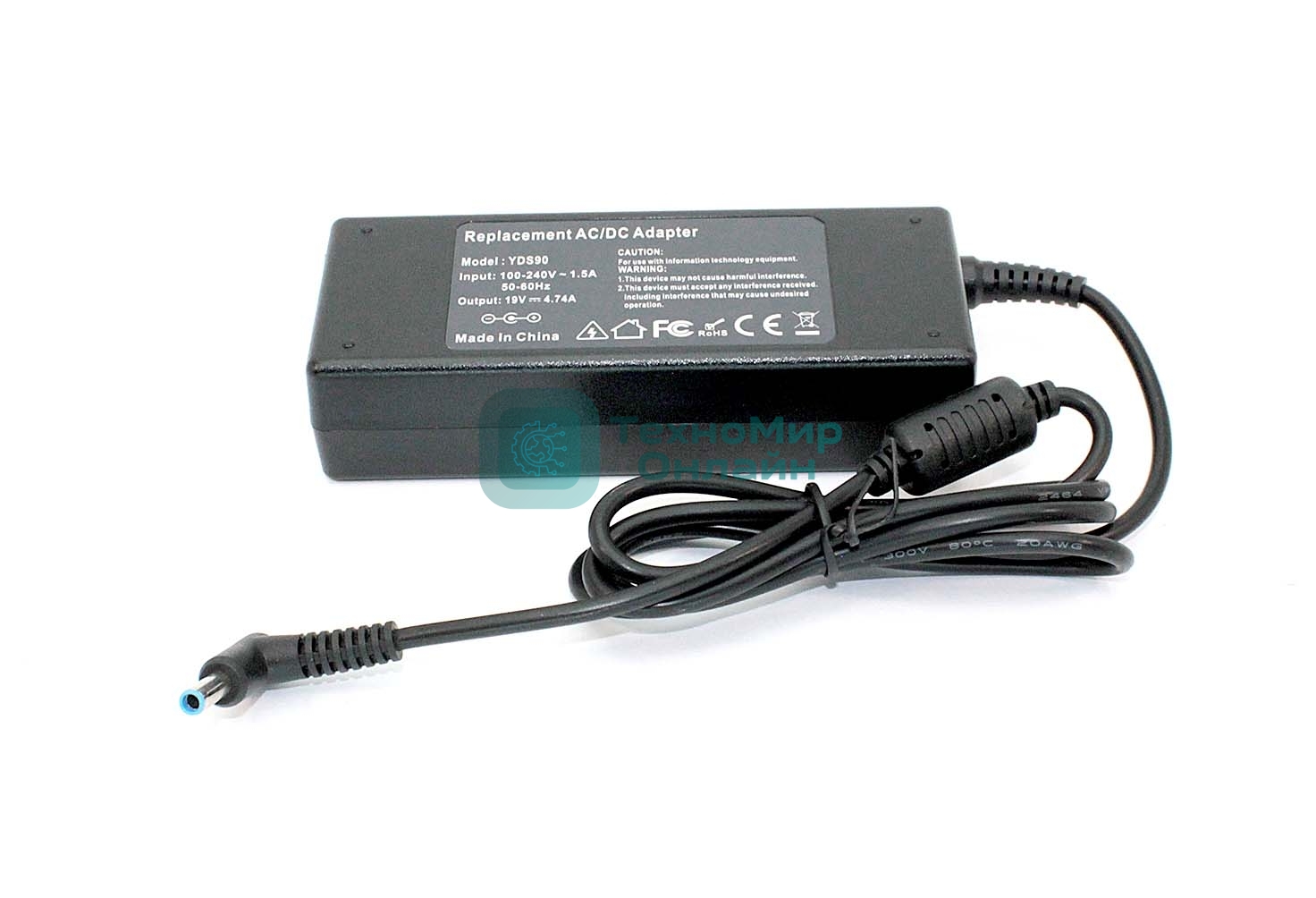 Блок питания (сетевой адаптер) для ноутбуков HP 19V 4.74A 4.5x3.0 OEM