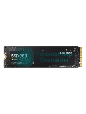 Накопитель SSD Samsung 980, 1000Gb, PCIe 3.0 x4, M.2 2280, NVMe, R/W 3500/3000
