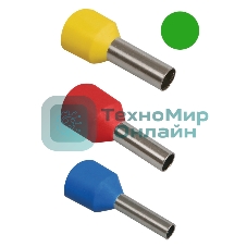 Наконечник-гильза изол. Е1612 (уп. 100 шт) IEK UGN10-016-08-12