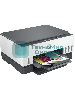 МФУ струйное HP Smart Tank 670, A4, цветной, печ. до 12 стр/мин., 4800x1200 dpi (печ.), 1200x1200 dpi (скан.), Bluetooth, USB Type-A, Wi-Fi