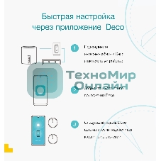 Домашняя Mesh Wi-Fi система TP-Link Deco S7(3-pack) AC1900