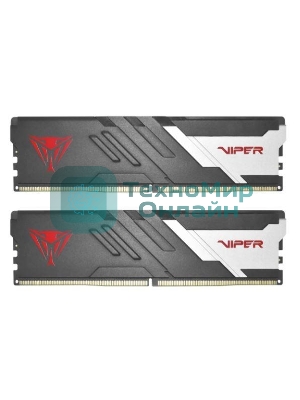 Оперативная память Patriot Viper Venom, DDR5, 64GB (2x32GB), 6400MHz, CL32, DIMM, с радиатором, черный