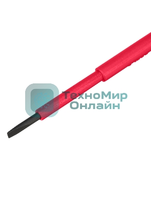 Отвертка Matrix Insulated, SL3,0 x 80 мм, CrMo, до 1000 В, двухкомп. рукоятка