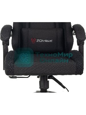 Кресло Бюрократ Zombie Predator Neo Black черный, экокожа, 120 кг, механизм качания