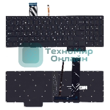 Клавиатура для ноутбука Lenovo IdeaPad Gaming 3-15ARH05 черная белая подсветка