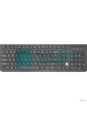 Клавиатура беспроводная Defender ULTRAMATE SM-535 RU USB, радиоканал, черный