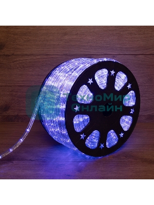 Дюралайт Neon-night LED, свечение с динамикой (3W) - синий, 24 LED/м, бухта 100м