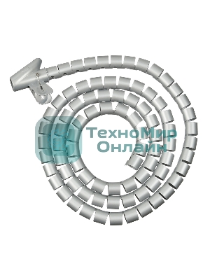 Кабельный органайзер Buro Spiral Hose 25x2000мм Silver