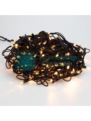 Гирлянда Neon-night Айсикл (Бахрома) светодиодная 5х0,7 м, с эффектом мерцания, 152 LED, черный провод каучук, теплое белое свечение