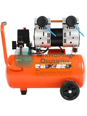 Компрессор поршневой безмасляный Patriot WO 24-260S, 260 л/мин, 8 бар, 1500 Вт, 24 л, быстросъемный 1/4