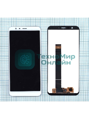 Дисплей для Meizu M8c белый