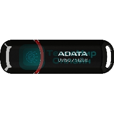 Флешка USB ADATA UV150 (AUV150-512G-RBK), 512Gb, USB 3.2, R/W 100/30, черный
