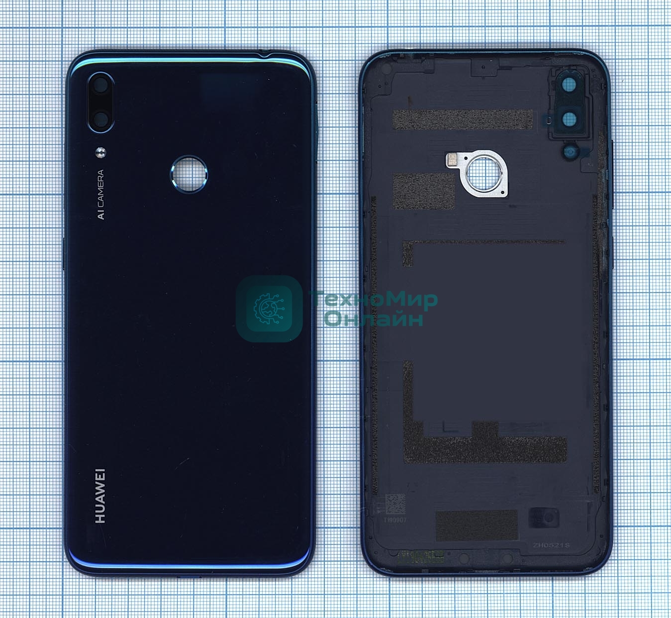 Задняя крышка для Huawei Y7 2019 синий