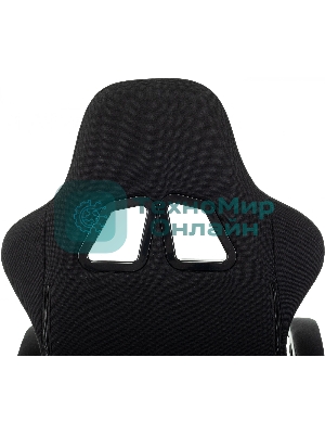 Кресло Zombie Shadow черный/серый, ткань, подставка для ног