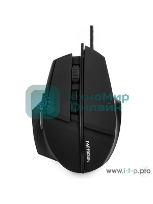 Мышь проводная Гарнизон GM-740G черный, 3200 dpi, USB, кнопки - 7