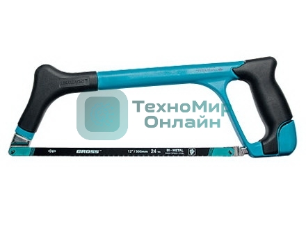 Ножовка Gross 77602 PIRANHA 300 мм по металлу трехкомпонентная металлопластиковая рамка