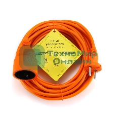 Удлинитель в бухте PowerCube 10А/2,2 кВт, 1 розетка, 10 м, оранжевый