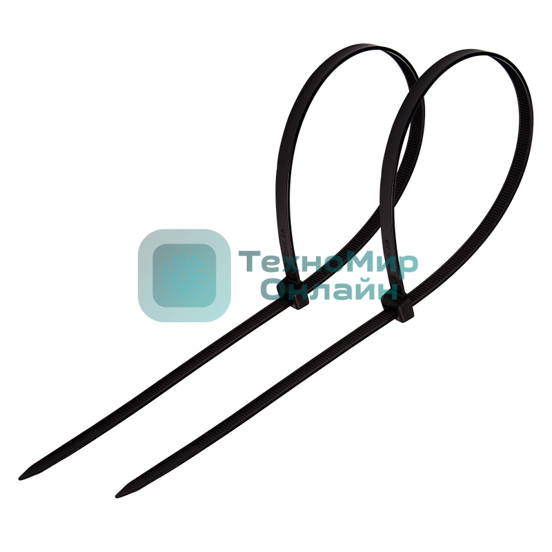 Хомут-стяжка кабельная нейлоновая PROconnect 100 x2,5 мм, черная, упаковка 100 шт.