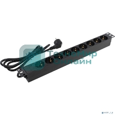 Блок розеток горизонтальный ExeGate ServerPro PDU-19H902 Al-9S-EU1.8, 19