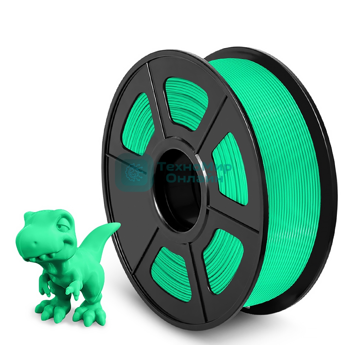 Филамент NVPrint PLA Green для 3D печати диаметр 1.75мм длина 330 метров масса 1 кг