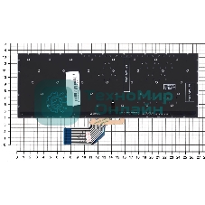 Клавиатура для ноутбука Asus S13 S330FA серебристая с подсветкой