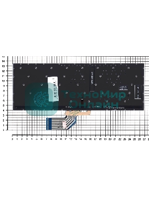 Клавиатура для ноутбука Asus S13 S330FA серебристая с подсветкой