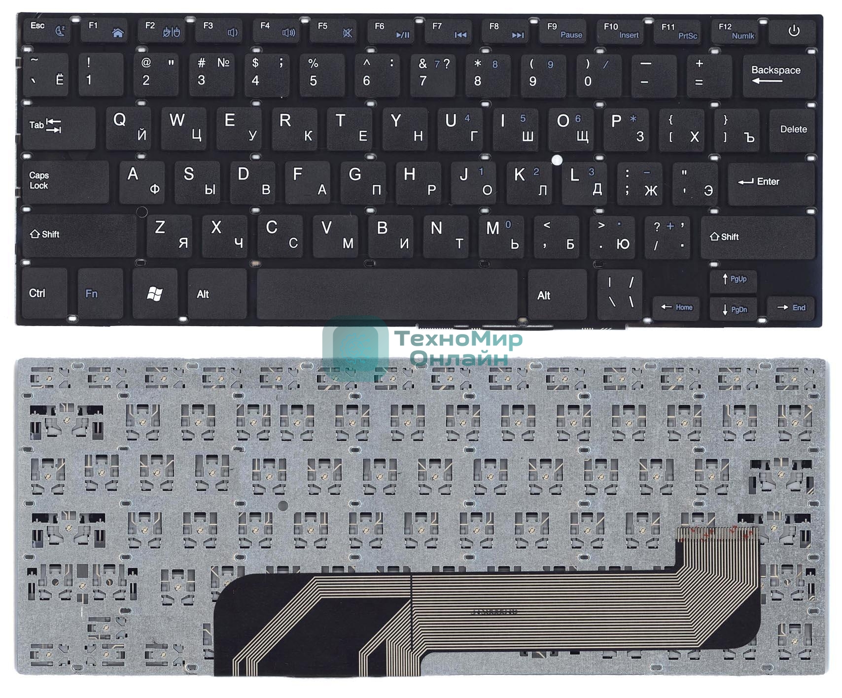 Клавиатура для ноутбука Prestigio Smartbook 141A черная