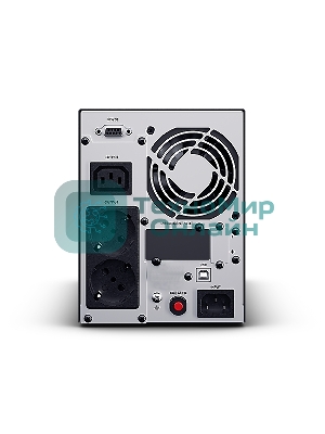 Источник бесперебойного питания Сайбер Электро ИБП ЭКСПЕРТ-II-1000 Онлайн, Напольное исполнение 1000ВА/900Вт USB/RS-232/SNMPslot (2 EURO + 1 IEC С13) (12В/7Ач. х 2)