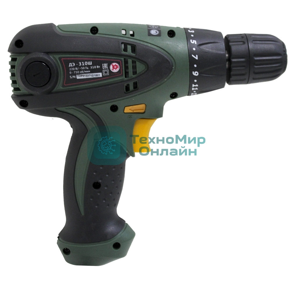 Дрель КАЛИБР ДЭ- 310ш 310Вт 10мм БЗП