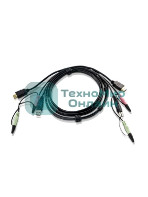 Кабель для переключателей ATEN Custom USB 2.0 HDMI KVM Cable L:1.8m*2L-7D02UH