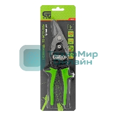 Ножницы по металлу Сибртех, 250 мм, правый рез, сталь С55,двухкомпонентные рукоятки