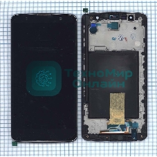 Дисплей для LG Stylus 2 Plus черный с рамкой