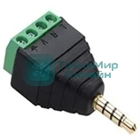 Сборный штекер miniJack 3.5 мм 3 канала