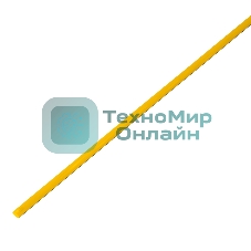 Термоусадочная трубка PROconnect 4,0/2,0 мм, желтая, упаковка 50 шт. по 1 м