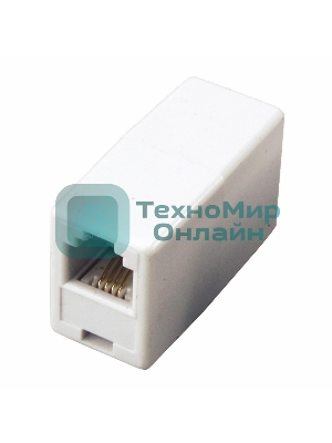 Проходной тeлефонный адаптер Rexant RJ-14(6P4C) (гнездо-гнездо)