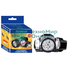 Фонарь ULTRAFLASH LED5351налобн металлик 7led 3 реж 3xr03 пласт коробка