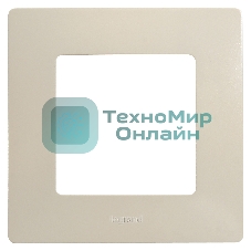 Рамка ETIKA 1 пост, сл. кость