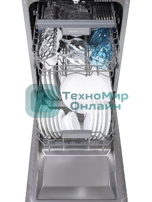 Встраиваемая посудомоечная машина HOMSair DW47M, черный, 44.5 см, 10 компл., 47 дБ, класс A++