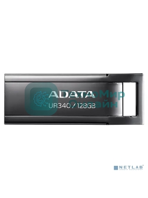 Флешка USB ADATA UR340 (AROY-UR340-128GbK), 128Gb, USB 3.2, R/W 100/30, черный