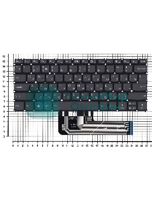 Клавиатура для ноутбука Lenovo ThinkBook 13s G2 G3 черная