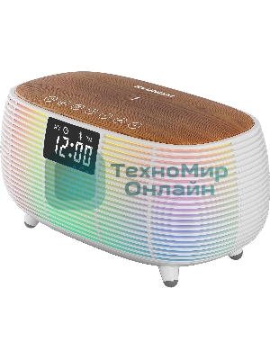 Радиобудильник Hyundai H-RCL231 белый LCD подсв:белая часы:цифровые FM